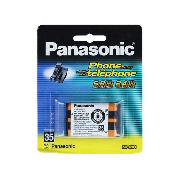 باتری تلفن قابل شارژ پاناسونیک مدل HHR-P107