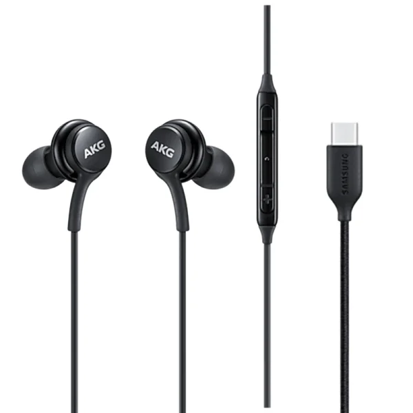 هندزفری سامسونگ مدل AKG-EO-IC100 دو گوشی، با رابط USB Type-C، مناسب برای مکالمه