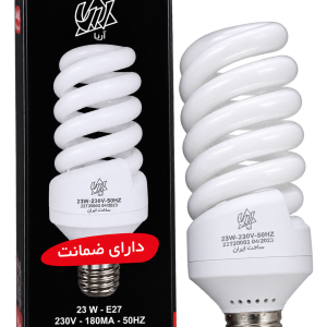 لامپ کم مصرف پیچی ۲۳ وات مهتابی سرپیچ‌ معمولی